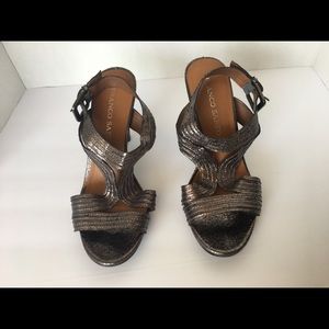Franco Sarto Metallic Heels size 7 1/2